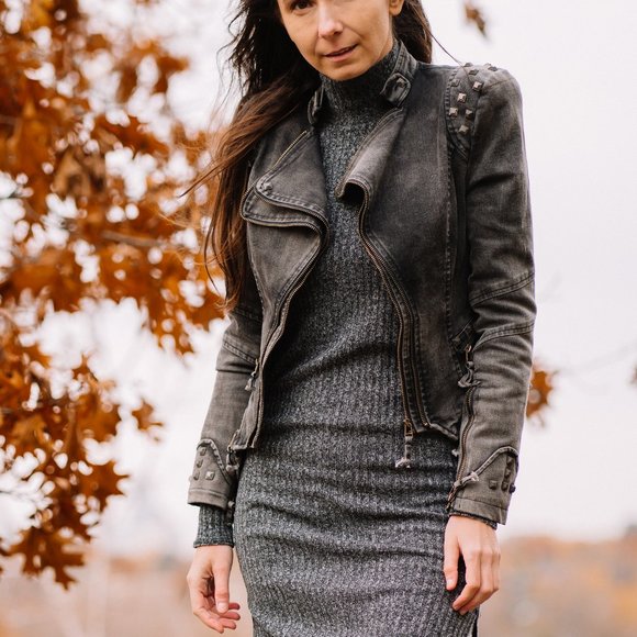 Distressed and Studded jacket - Picture 1 of 5